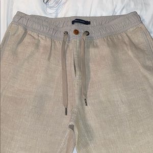 Tommy Hilfiger beige linen pants